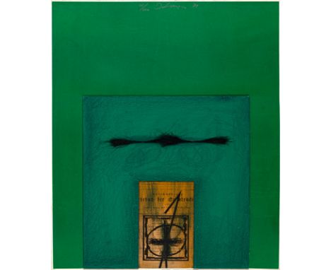 Dahmen, Karl FredStolberg/Rheinland, 1917 - Preinersdorf/Chiemsee, 198169  x 49, o. R."Grüß Gott, Meister Senefelder", 1971. 