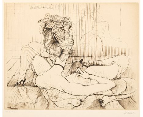 Bellmer, HansKattowitz, 1902 - Paris, 1975Versch., o. R.3 Bl.: La mieux partagee, 1972; Couples, 1973; Ohne Titel, o. J. Radi