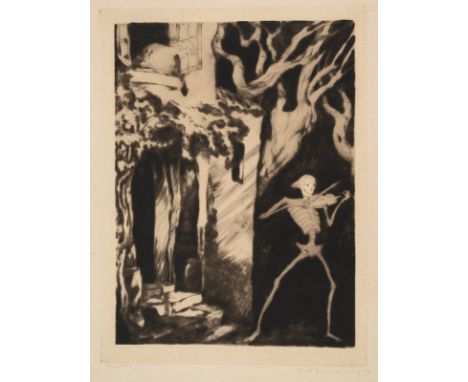 Steiner-Prag, HugoPrag, 1880 - New York, 1945Versch., o. R.4 Bl.: Ohne Titel, 1924. Radierung auf verschiedenen Papieren aus 