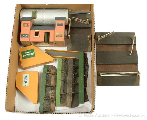 Hugar OO Gauge a group of Railway Accessories consisting of Ref 613 Coaling Stage (Staiths) x 4 (see page 76/77), England 2-r