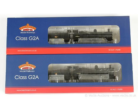 Bachmann OO Gauge 0-8-0 BR black Class G2A Steam Locos comprising 31-475 No.49064 and 31-476A No.49402, conditions are Mint i