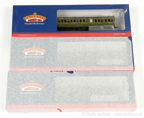 Bachmann OO Gauge ex-shop stock Southern Railway (ex SE&amp;CR) olive green Set 613 60' Birdcage Coaches comprising 39-601 La