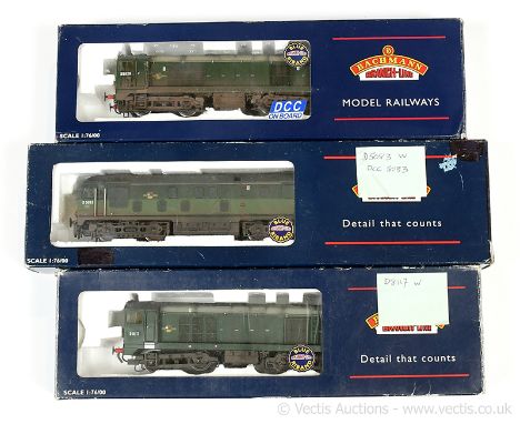 Bachmann OO Gauge BR green reidentified Diesel Locos comprising Bo-Bo Class 20 now No.D8028 with donor loco having factory fi