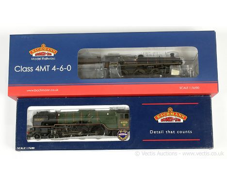 Bachmann OO Gauge BR Steam Locos comprising 31-119 4-6-0 lined black Standard Class 4 No.75035, this is a factory weathered e