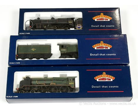 Bachmann OO Gauge BR Steam Locos comprising 31-958 4-6-2 green A4 Class No.60020 "Guillemot", 31-406 4-6-0 green Lord Nelson 