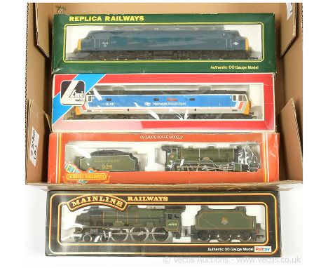 OO Gauge Steam and Diesel Locos comprising Replica Railways 11501 1Co-Co1 BR blue Class 45 Diesel No.45128, Hornby Railways R
