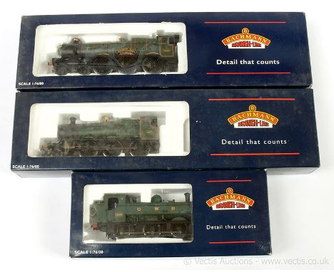 Bachmann OO Gauge trio of GWR Steam Outline Locomotives consisting of Ref 31-777 4-6-0 Loco and Tender Hall Class "Soughton H