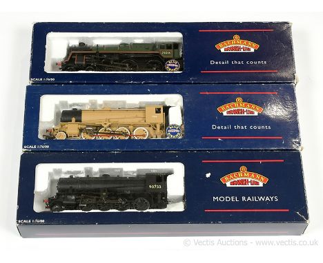 Bachmann OO Gauge Steam Outline Locomotives consisting of Ref 32-504 4-6-0 Loco and Tender BR lined green Class 5MT No.73014,