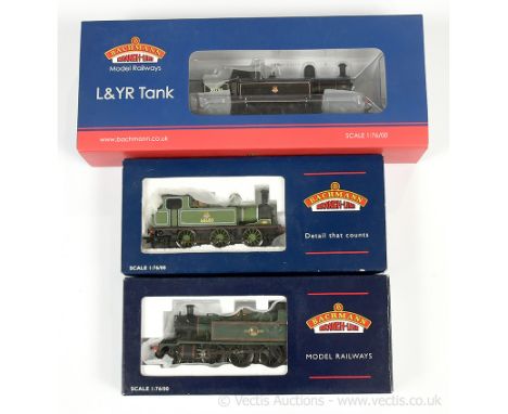 Bachmann OO Gauge Steam Locos comprising 2-4-2 BR (ex L&amp;YR) lined black Aspinall Class 5 Tank Loco renumbered 50705, 2-6-