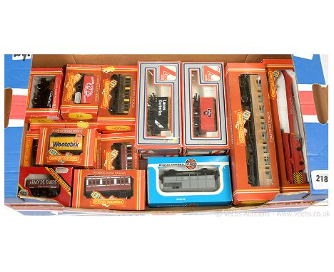 OO Gauge Passenger and Goods Rolling Stock comprising Hornby Railways R739 red Breakdown Crane complete with 3 x Riding Truck