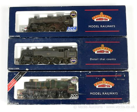 Bachmann OO Gauge BR Steam Locos comprising 31-175Z (Limited Edition), 4-6-0 BR green Jubilee Class No.45637 "Windward Island