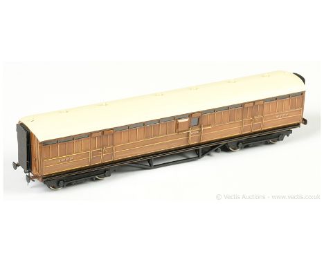 OO Gauge Lawrence Scale Models LNER teak Bogie Full Brake Coach No.6742, professionally built, painted and lined, condition E