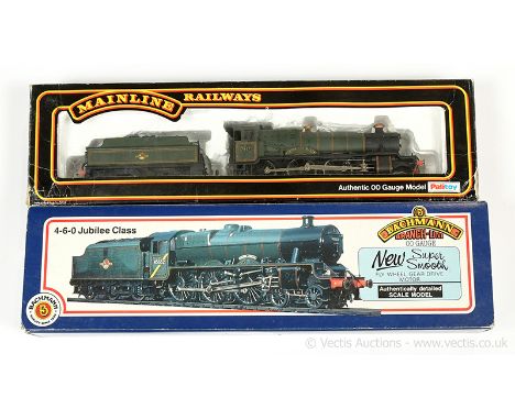 OO Gauge reidentified 4-6-0 BR green Steam Locos (1) Bachmann Jubilee Class with Fowler Tender now No.45715 and named Invinci