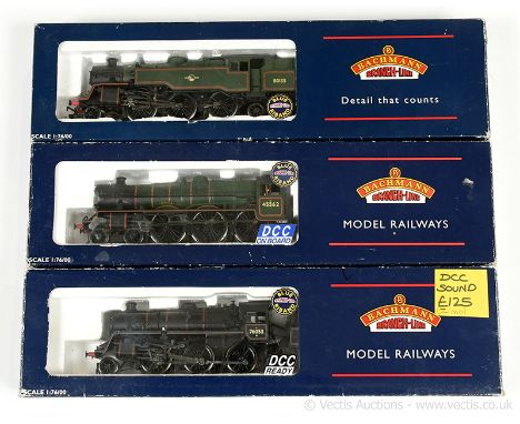Bachmann OO Gauge group of Steam Outline Locomotives consisting of Ref 32-950 2-6-0 Loco and Tender BR Standard Class 4MT No.