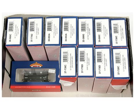 Bachmann OO Gauge ex-shop stock Pre-nationalisation Goods Wagons some duplication comprising 2 x 38-080C LMS grey Vent Van, 2