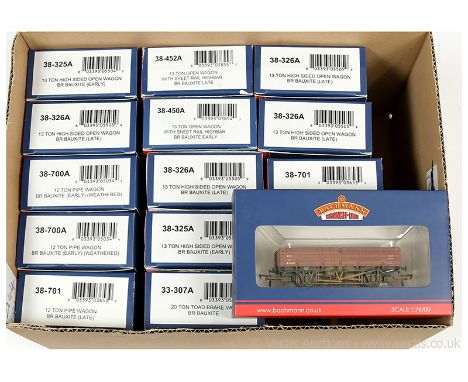 Bachmann OO Gauge ex-shop stock BR Bauxite Goods Wagons some duplication comprising 2 x 38-325A 13-ton High Sided Open, 33-30