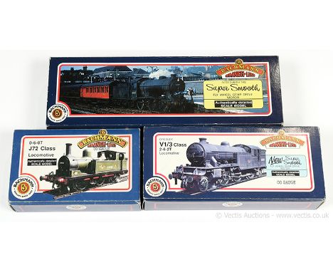 Bachmann OO Gauge Steam Locos comprising 31-853 0-6-0 LNER unlined black J39 Class No.1996, 31-602 2-6-2 BR lined black V1 Cl