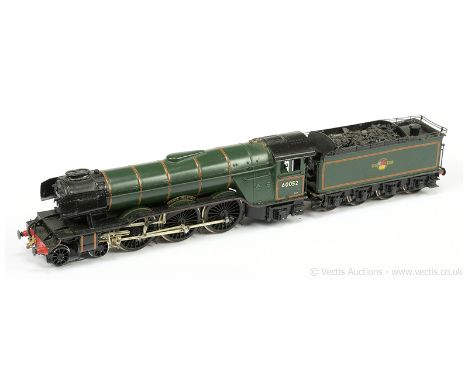 OO Gauge Kitbuilt Pro-scale 4-6-2 BR lined green A3 Class Loco No.60052 "Prince Palatine", fitted with German style smoke def