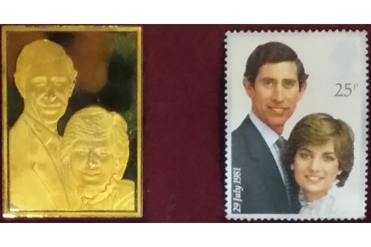 Image for the royal wedding gold stamp 1981