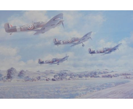 After John Young. Inspiration, limited edition print of 500, For the Official Douglas Bader Association 60th Anniversary, sig