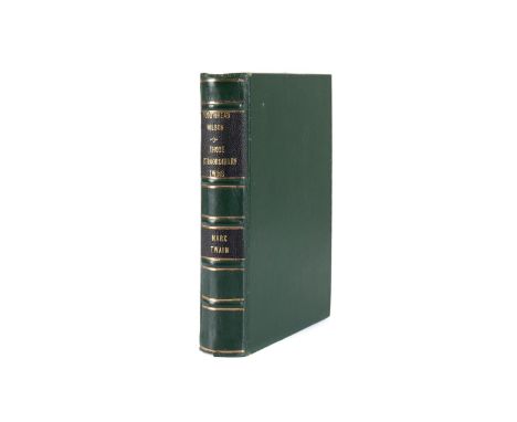 Pudd'nhead Wilson and The Comedy of Those Extraordinary Twins by Mark Twain. Published 1894 by American Publishing Company. F