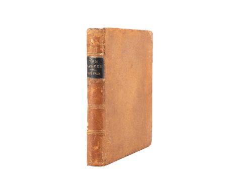 Adventures of Tom Sawyer by Mark Twain. Published 1876 by American Publishing Company. First edition. Early state. Half-title