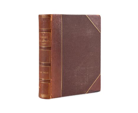 A Connecticut Yankee in King Arthur's Court by Mark Twain. Published in 1889 by American Publishing Company. First edition. S