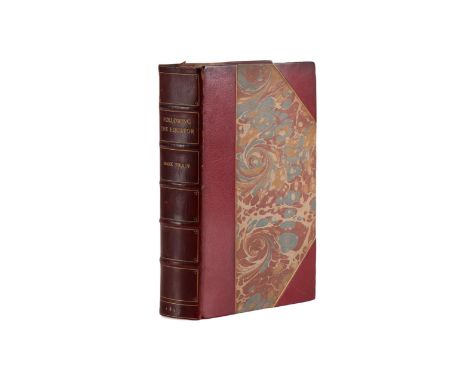 A finely bound first edition of Following the Equator by Mark Twain. Published 1897 by The American Publishing Company. First