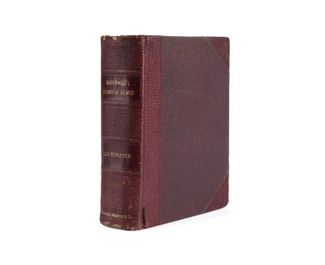 Mark Twain's Library of Humor. Published 1888 by Charles L. Webster. First edition. Finely bound in red leather with gilt tit