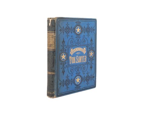 Adventures of Tom Sawyer by Mark Twain. Published 1876 by American Publishing Company. First edition. First state with the ha