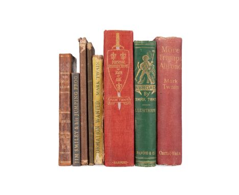 A lot of 8 Mark Twain books with some early and special editions. Jim Smiley and His Jumping Frog by Mark Twain. Published 19