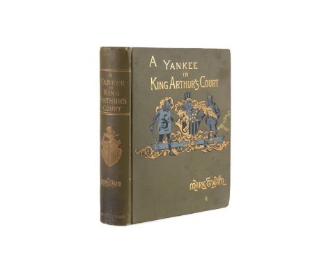 A Connecticut Yankee in King Arthur's Court by Mark Twain. Published 1889 by Charles L. Webster. First edition. Early state. 