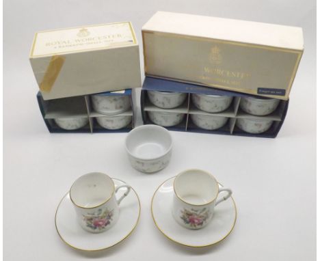 A Mixed Lot comprising: boxed Royal Worcester six Coffee Cups and Saucers, together with further boxed Ramekin Dishes and oth