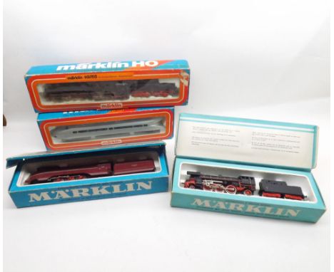 A Mixed Lot of four Marklin Boxed Modern Locos: 3077, 3005, 3089, 8302 (4)  