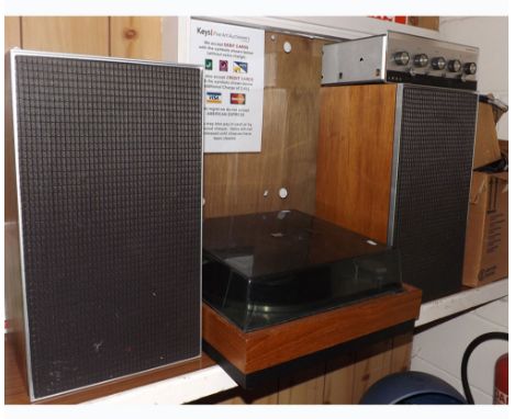 Vintage Vinyl-based Stereo System, includes a Goldring Lenco GL75 turntable and cartridge, A Leek Stereo 30 Amplifier, pair o