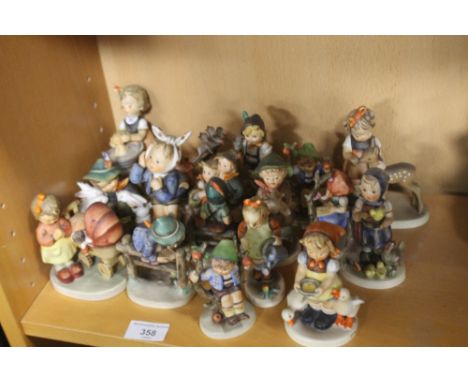 SEVENTEEN SMALL GOEBEL / HUMMEL FIGURES