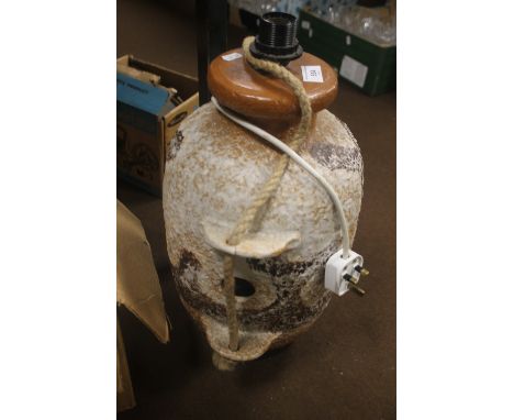A LARGE CERAMIC LAMP BASE