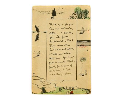 Ransome (Arthur).An autograph letter signed by Arthur Ransome teasing the recipient about the true location of Swallowdale an