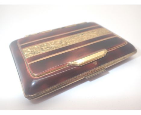Enamel combination compact and cigarette case