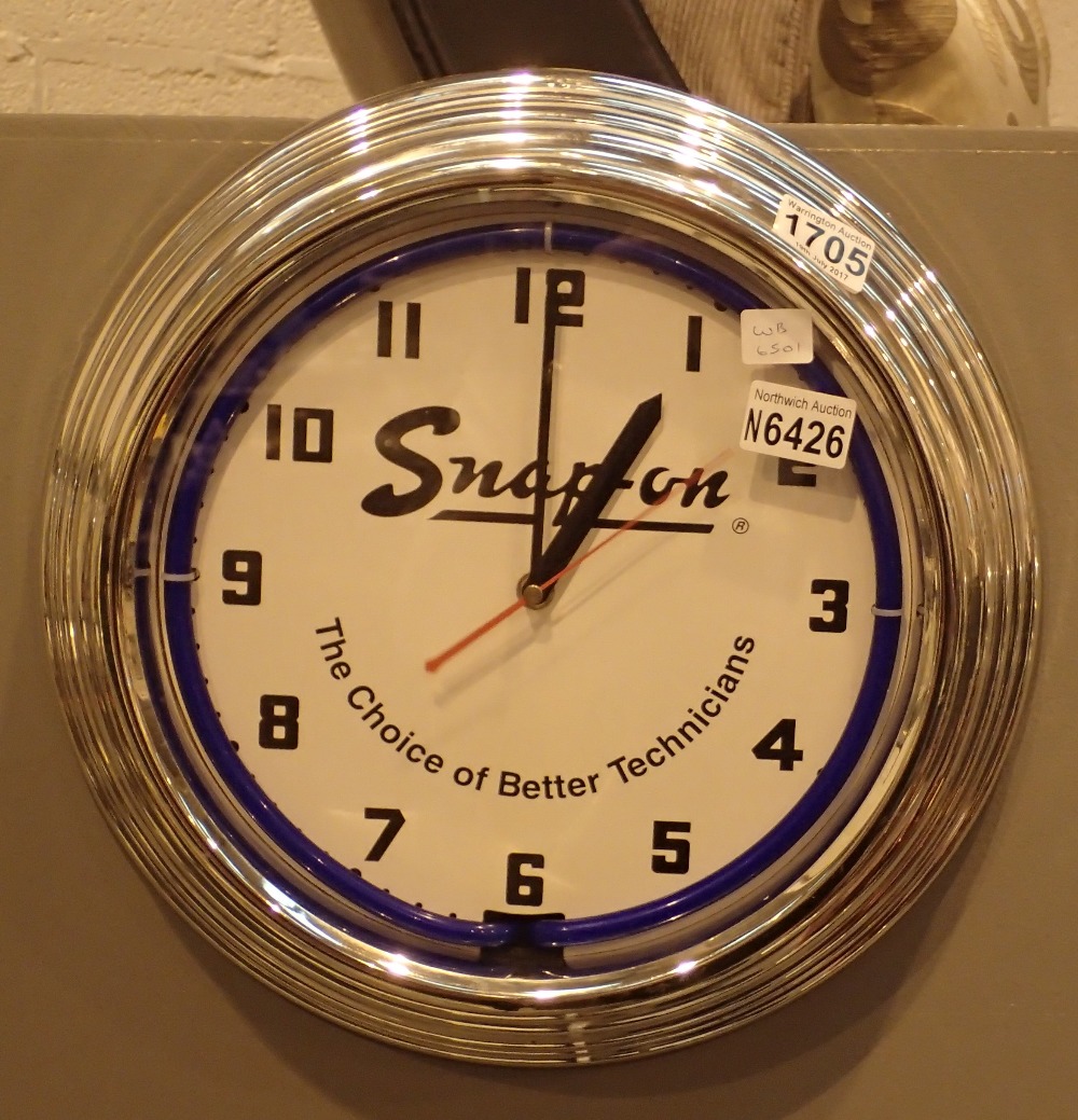 snap on tools vintage clock