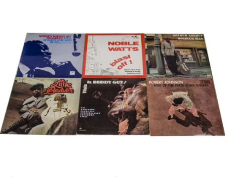 Blues, eleven UK release albums - Artists include Little Beaver, Arthur Crudup, Buddy Guy, Robert Johnson, Shuggie Otis and m