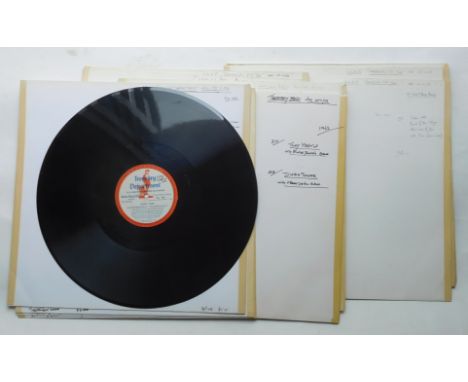Transcription records, 16in: sixty, USAAF, US Treasury Dept, Voice of the Army, Here's to Veterans, London Palladium ad other
