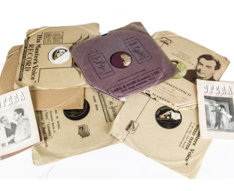 Vocal records, mainly 12- inch: Approximately 130, electric, by Booth, Noble, Björling, Chaliapin, McCormack and others; thir