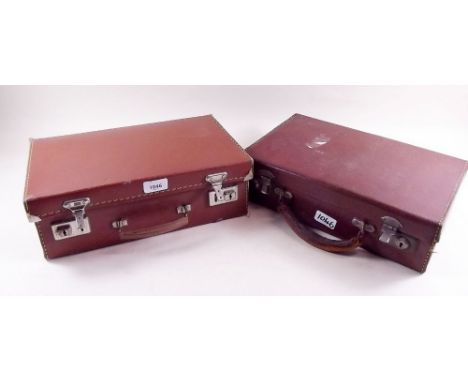 Two vintage small cases and a tin box