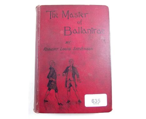 Robert Louis Stevenson 'The Master of Ballantrae' first edition 1889 