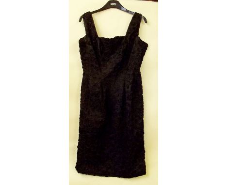 A Frank Usher black vintage cocktail/party dress, size 12