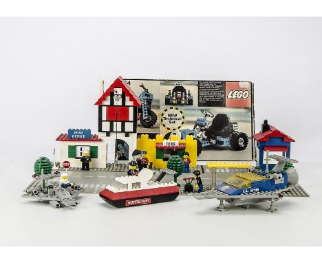 Vintage 1970s Lego Sets, 1589 Town Square, 686 Digger & Tippers, 609 Aeroplane, 660 Air Transporter, 698 Boeing Aeroplane, 91