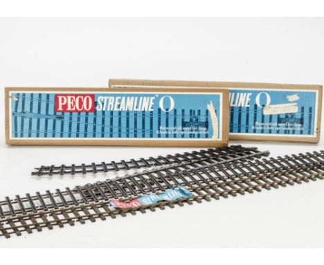 Fine-Scale O Gauge 2-rail Track by Peco Rivarossi and others: including 27 metre-lengths of Peco Streamline Flexitrack, two p