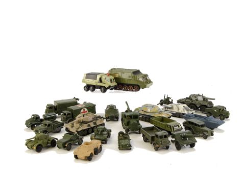 Military Diecast, including Dinky Toys 623 Army Wagon, 626 Military Ambulance, Reconnaissance Car, 641 Cargo Truck, 661 Recov