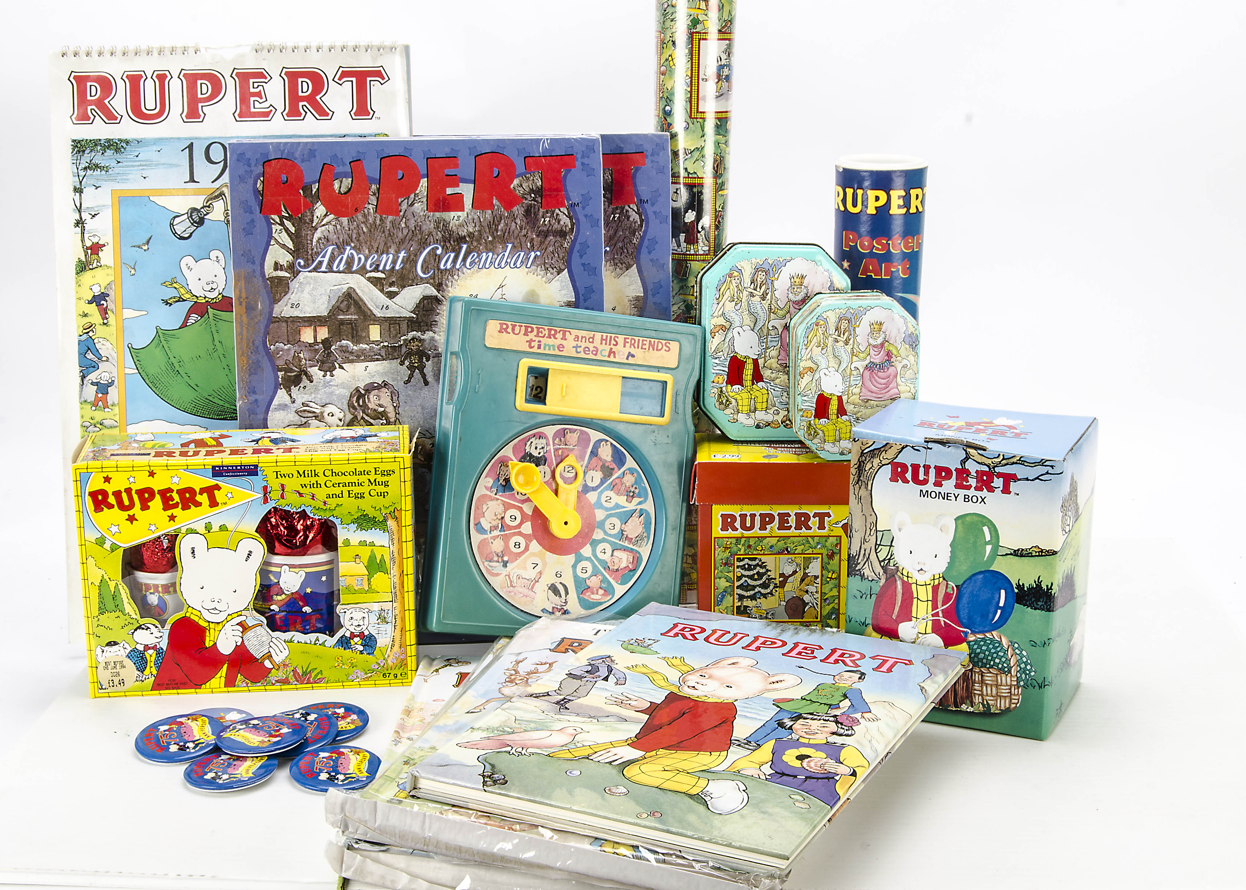 Large Collection of Rupert Bear Memorabilia, including Annuals, Easter